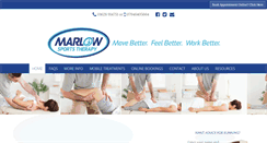 Desktop Screenshot of marlowsportstherapy.com